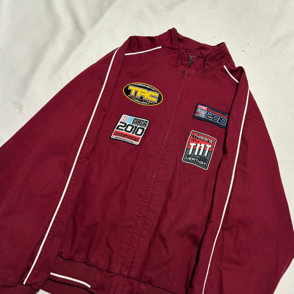 XL 디스이스네버댓 TRC 버건디 레이싱 자켓 상품이미지1