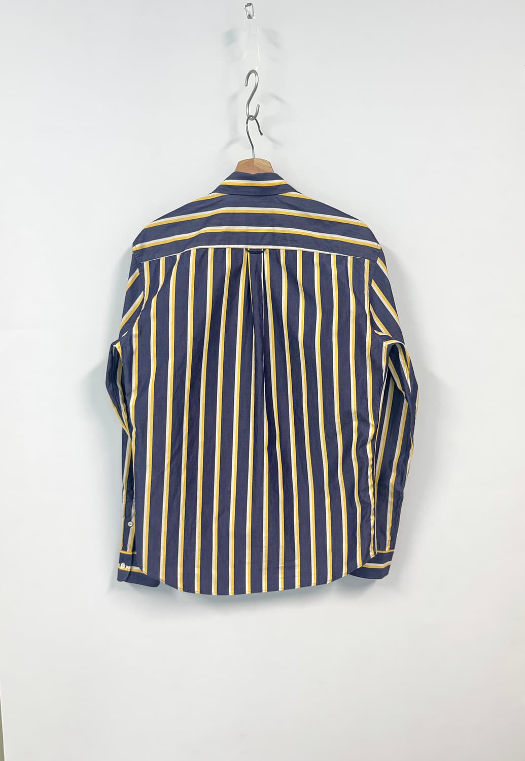 MAISON KITSUNE 메종키츠네 폭스자수 네이비 옐로우 스트라이프  상품이미지2
