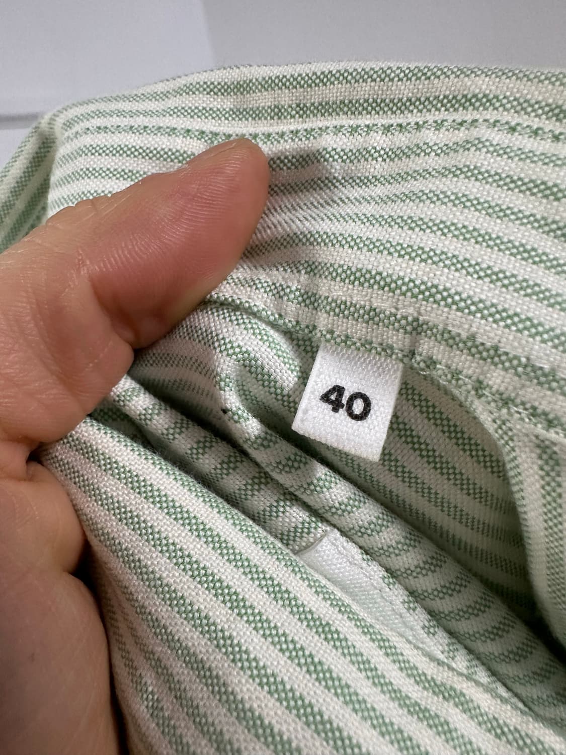 아미 스몰 하트 로고 스트라이프 셔츠 상품이미지4