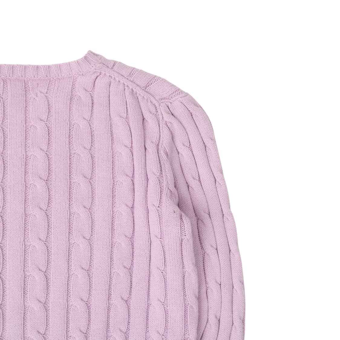 폴로 랄프로렌 라이트 퍼플 케이블 니트 상품이미지6