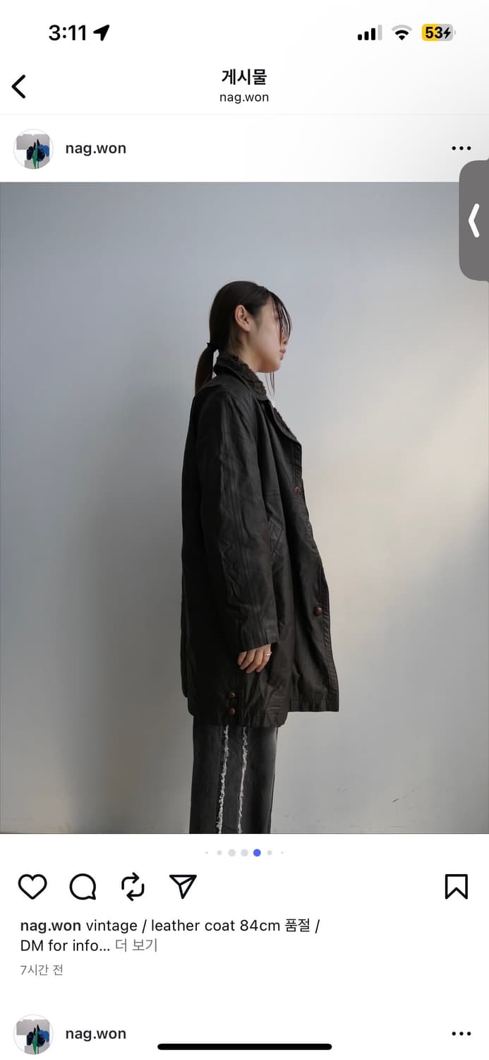 낙원 빈티지 양가죽자켓 상품이미지7