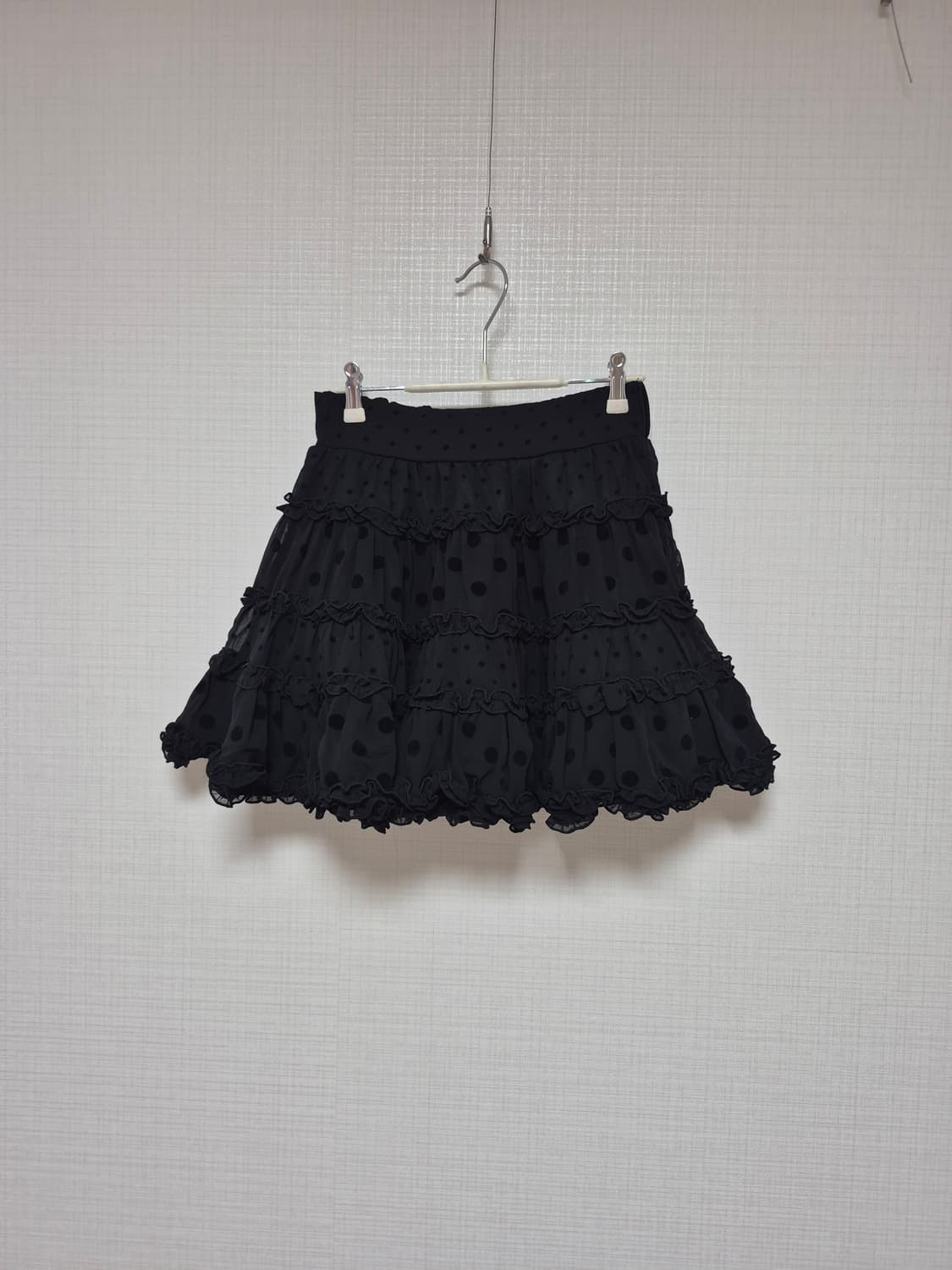 Tralala 라떼갸루 히메갸루 도트 쉬폰 프릴 스커트 입니다 ♡♡ 상품이미지1