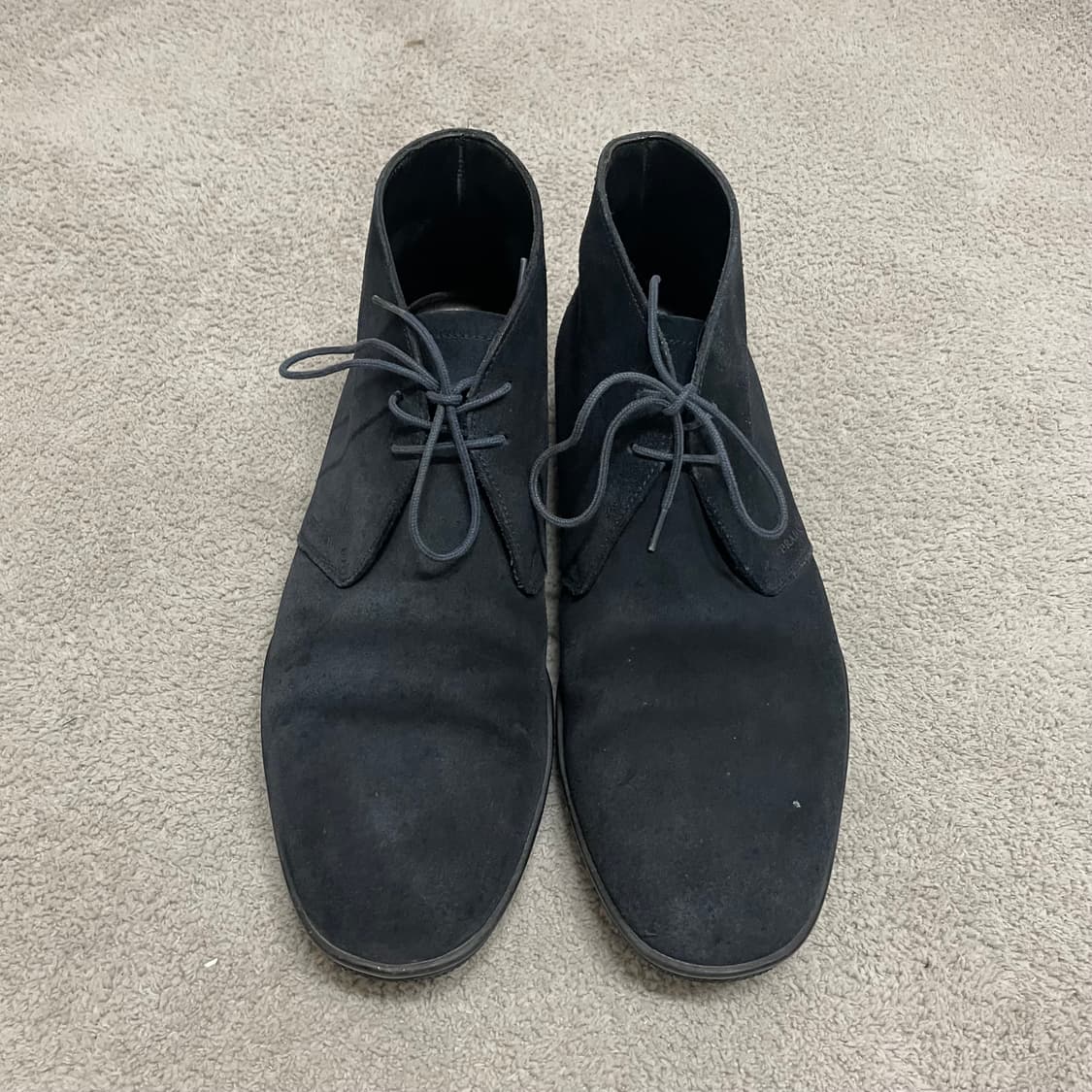 265) 프라다 스포츠 스웨이드 레더 로고 부츠 스니커즈 네이비 상품이미지2