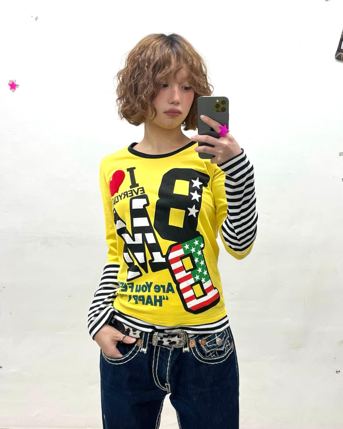 Yellow Bold Stripe Long Sleeve  상품이미지1