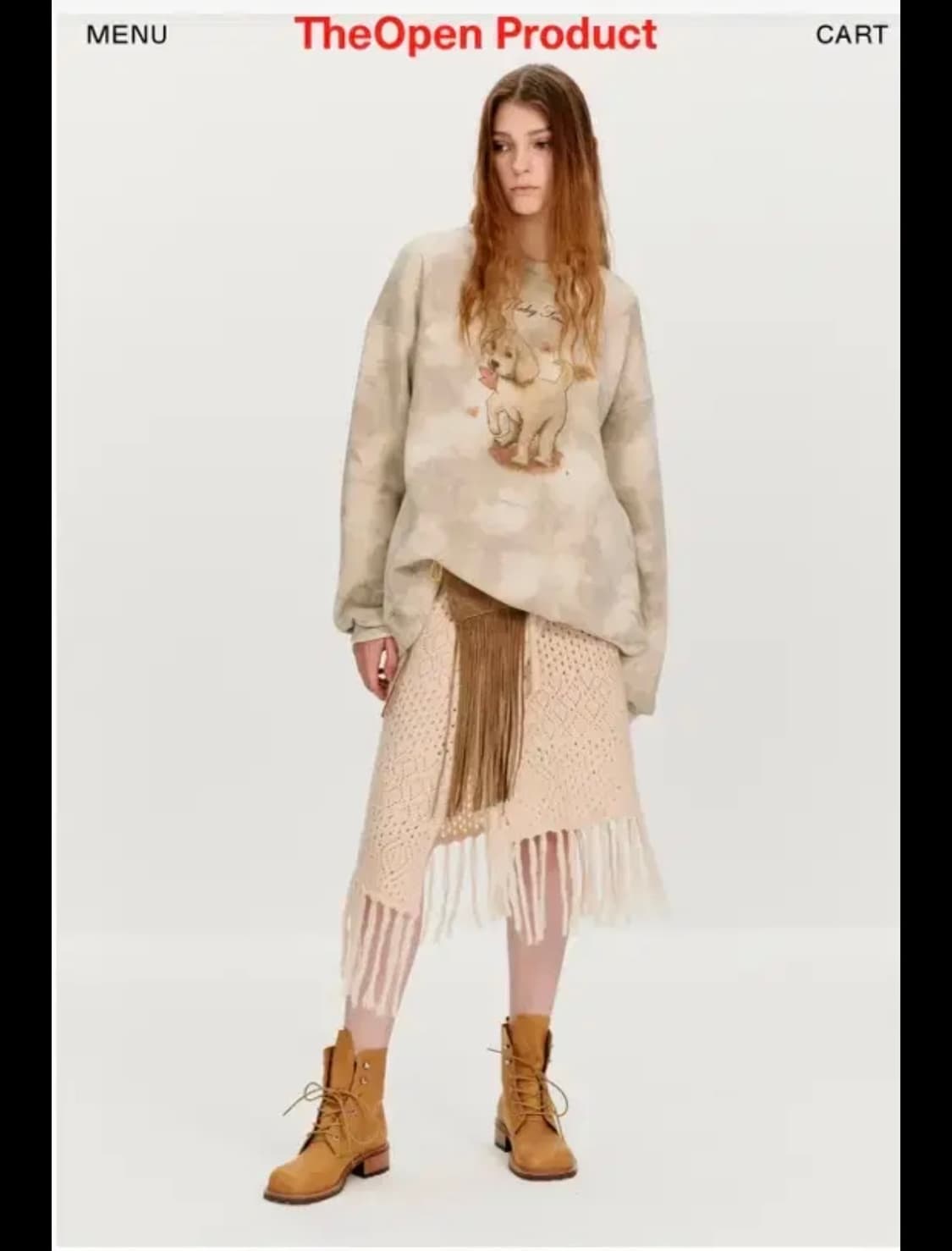 더오픈프로덕트 니트 랩 스커트 상품이미지1