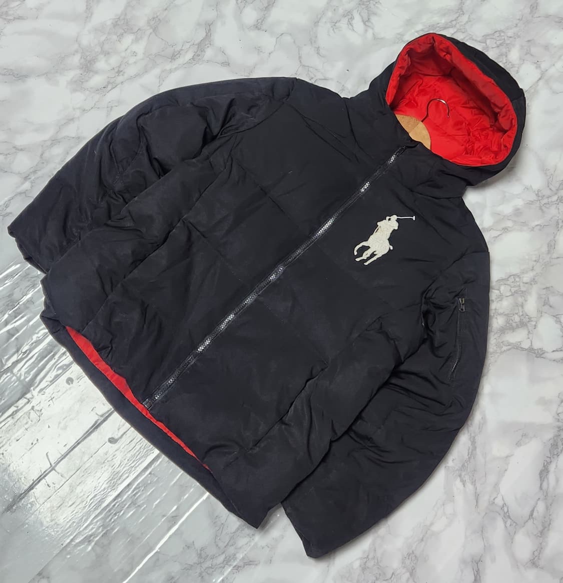폴로 랄프로렌 빅포니 블랙 푸퍼 패딩 자켓 상품이미지2