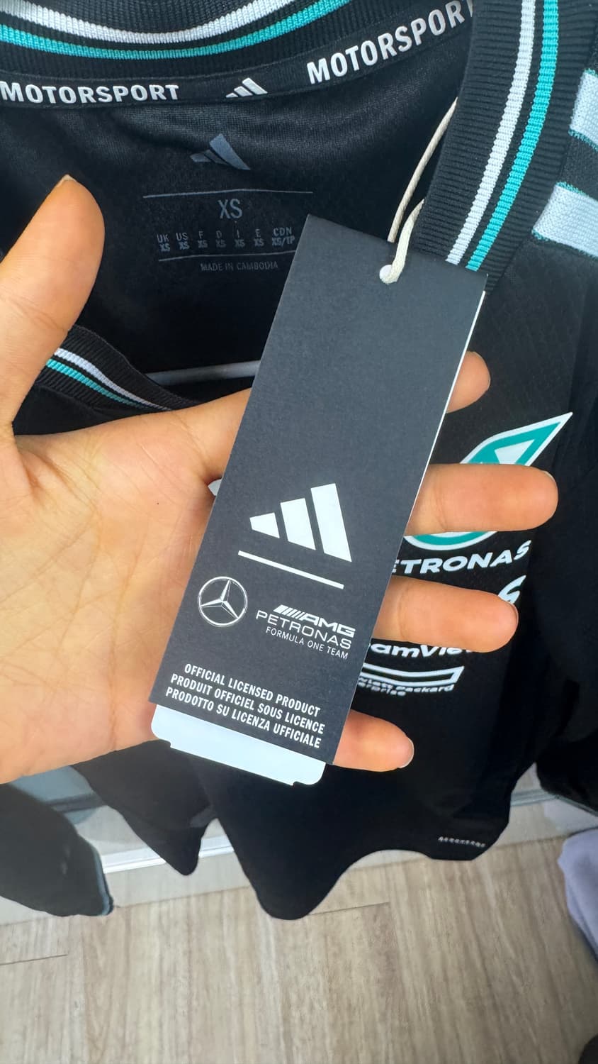 F1 메르세데스 어센틱 팀 유니폼 긴팔 티셔츠 상품이미지3