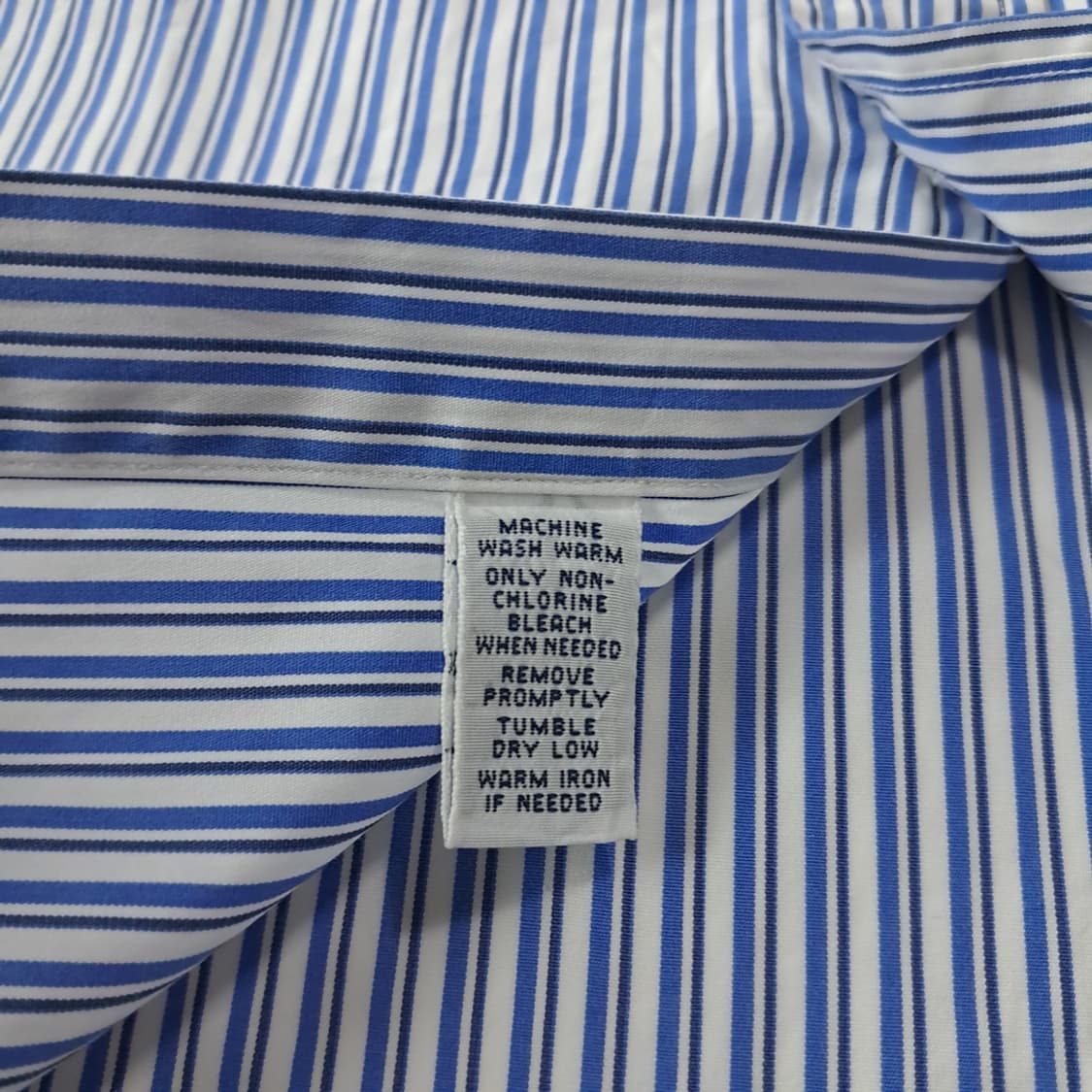 CJ318 2XL 폴로 웨스턴 00s 블루 스트라이프 반팔 셔츠 남방 상품이미지5