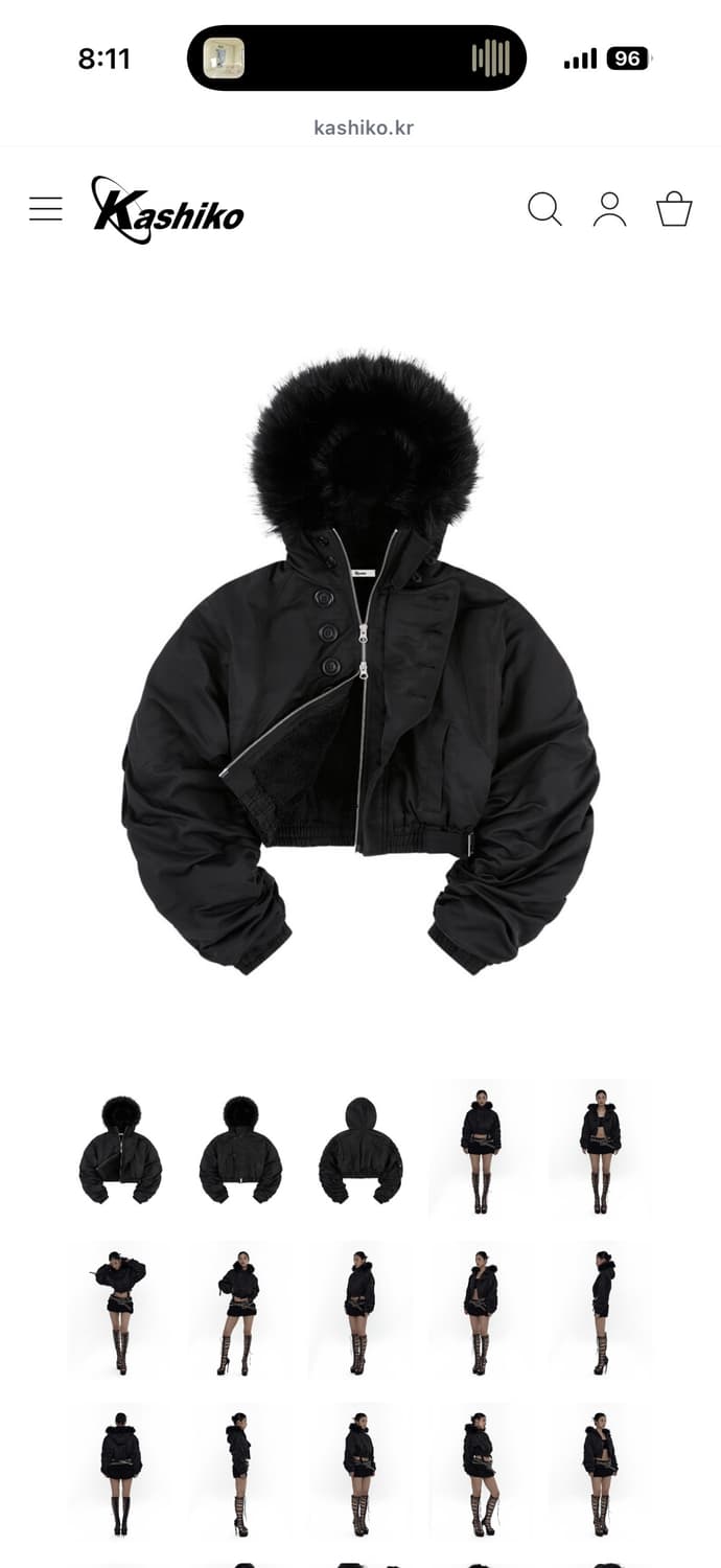 카시코 크롭 봄버 상품이미지1