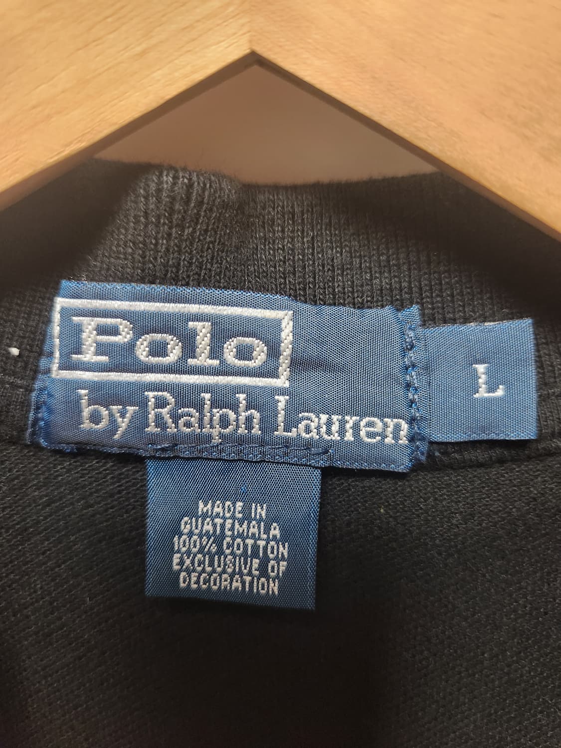 폴로 랄프로렌 블랙 반팔 PK티 L 상품이미지2