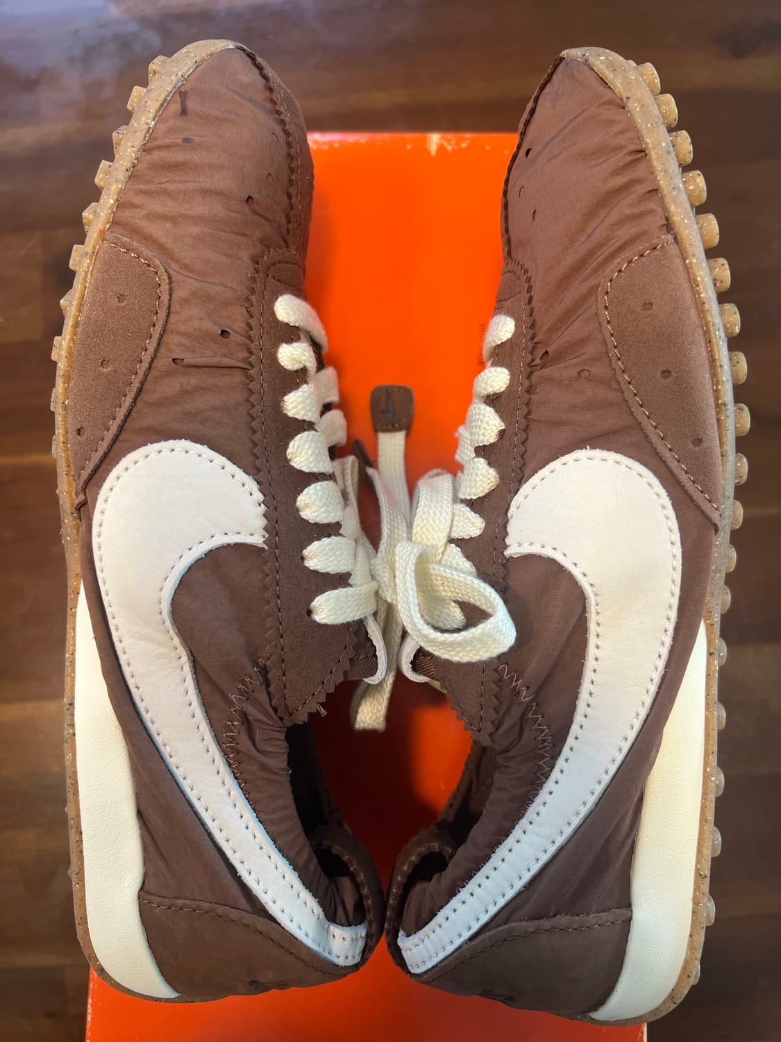 [W235]자크뮈스 나이키 문 슈 SP 파우나 브라운 캐시미어 상품이미지6