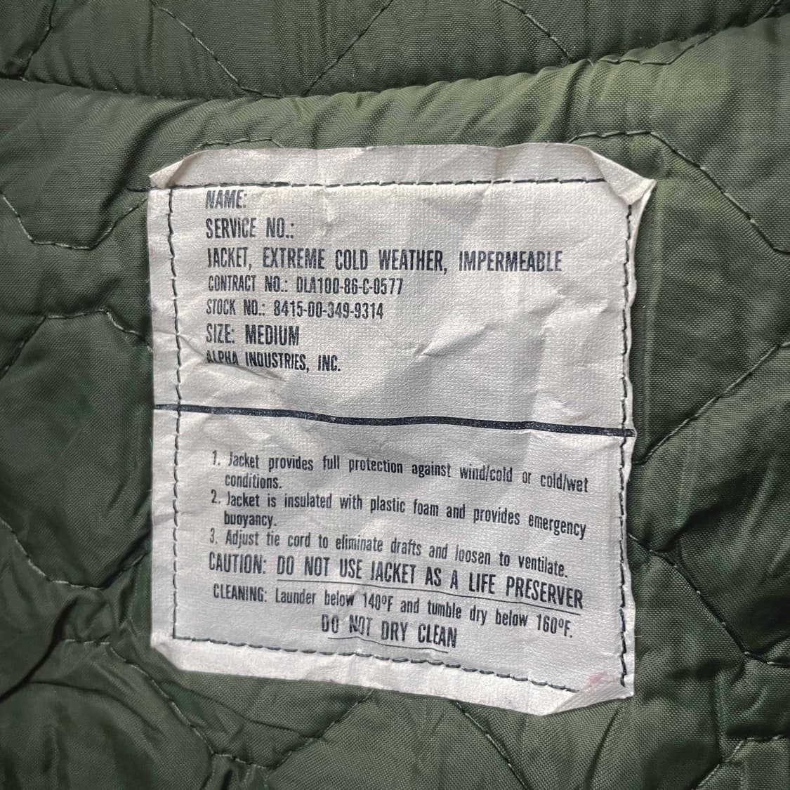 80s 오리지널 U.S NAVY 익스트림 A-1덱 자켓 밀리터리 N510 상품이미지9