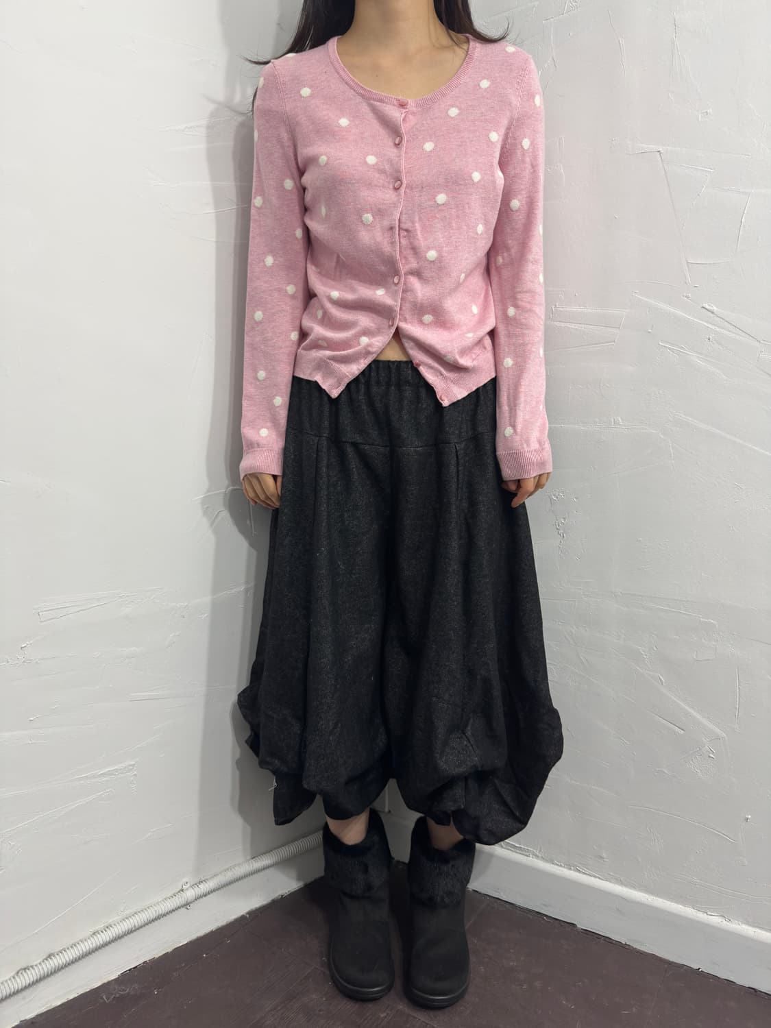 talbots pink dot cardigan 상품이미지3