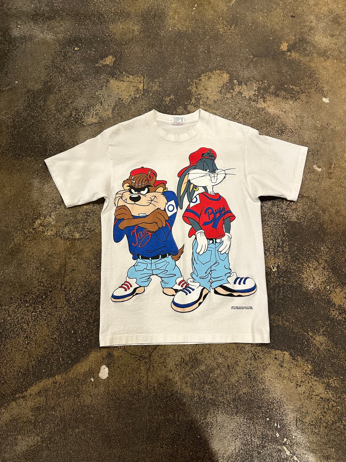 빈티지 90s 루니툰즈 크리스 크로스 패러디 티셔츠  상품이미지1
