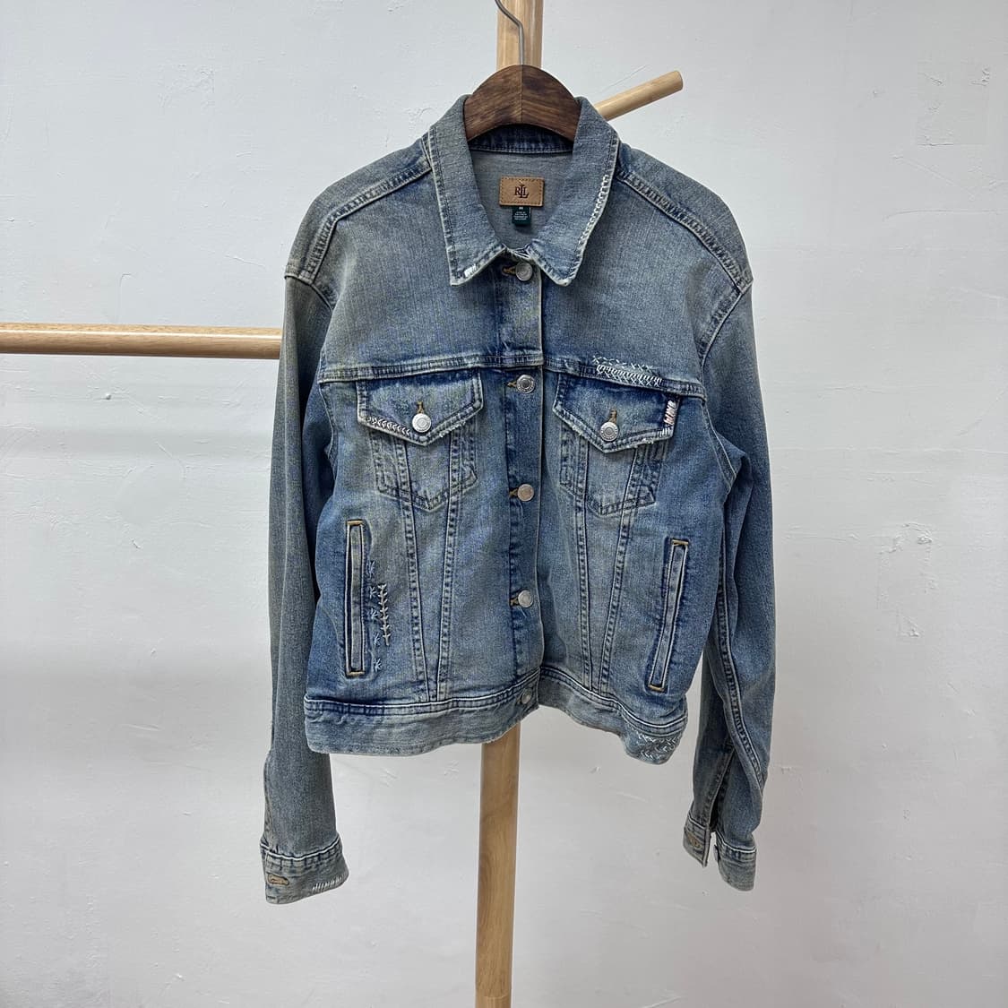 POLO 폴로 랄프로렌 여성 스티치 데님 자켓 M사이즈 J28 상품이미지1