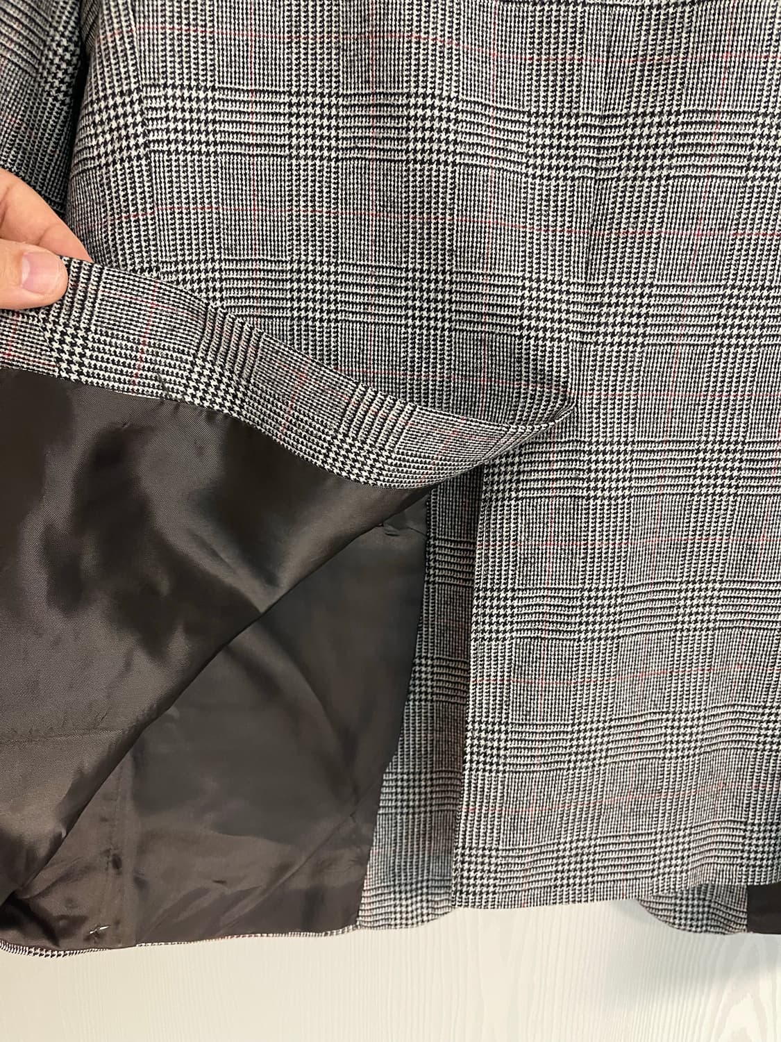 브룩스브라더스 로로피아나 질랜더 원단 글렌체크 블레이저 자켓 40R(1 상품이미지5