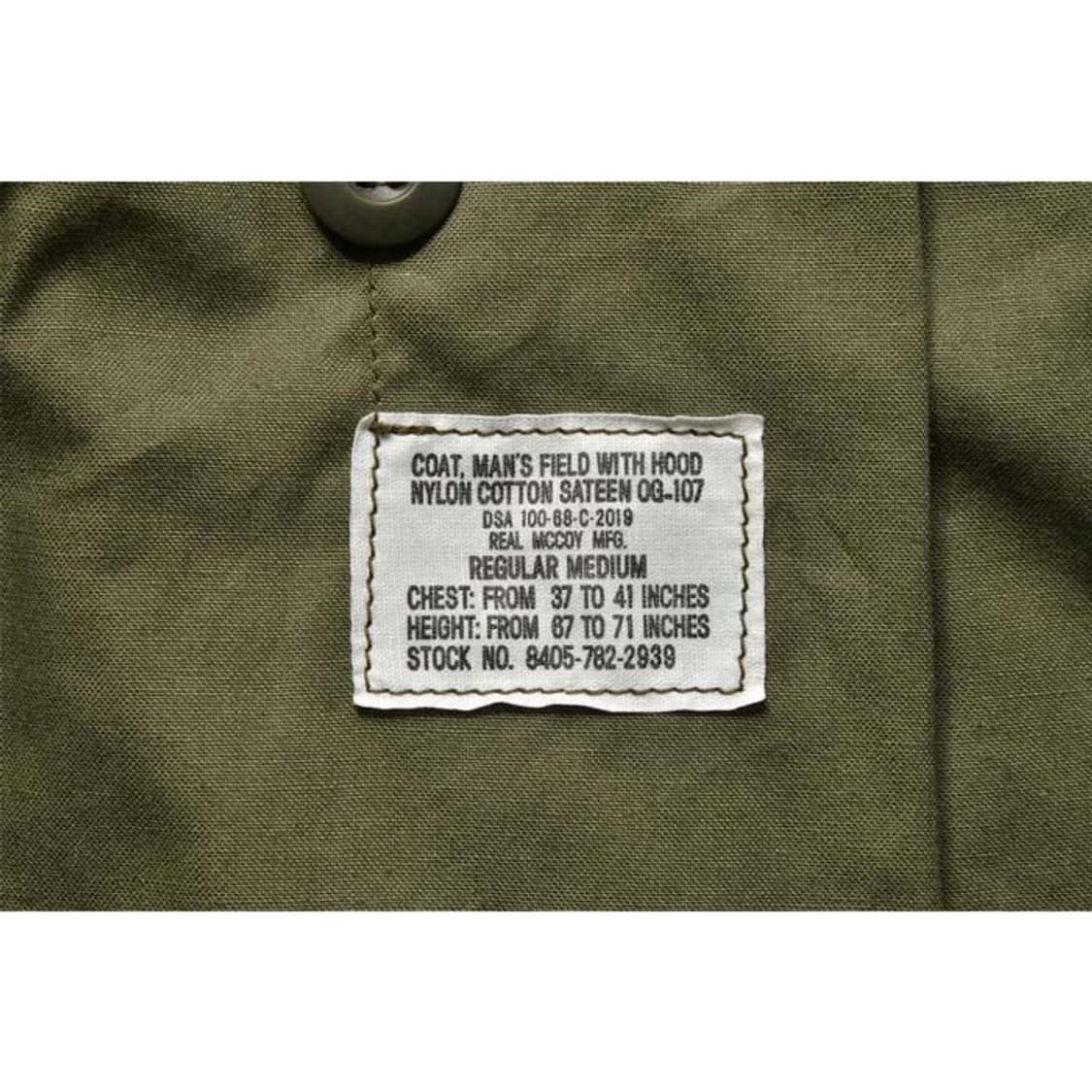 (M,37-41)리얼맥코이 M-65 자켓 MITCHELL PATTERN 상품이미지3