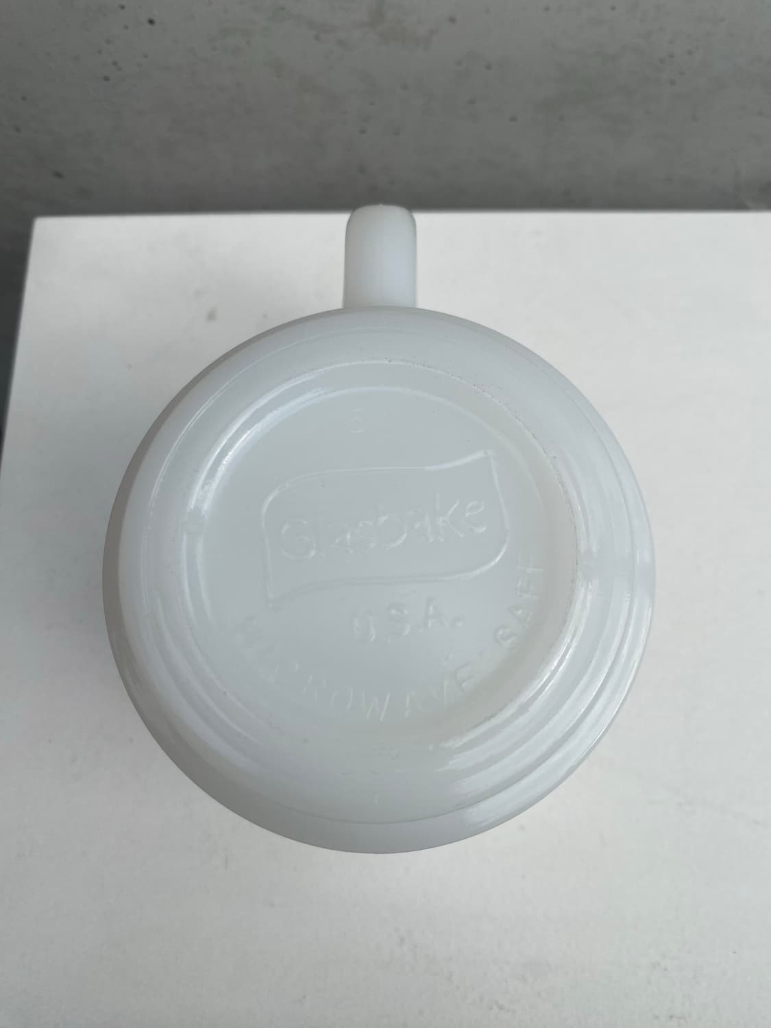 Glasbake “Mom” white milk glass 상품이미지4