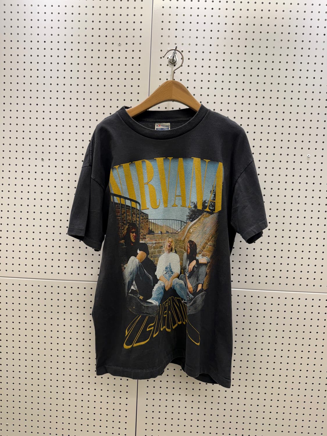 빈티지 너바나 밴드 프린팅 반팔 티셔츠 U1578 상품이미지2