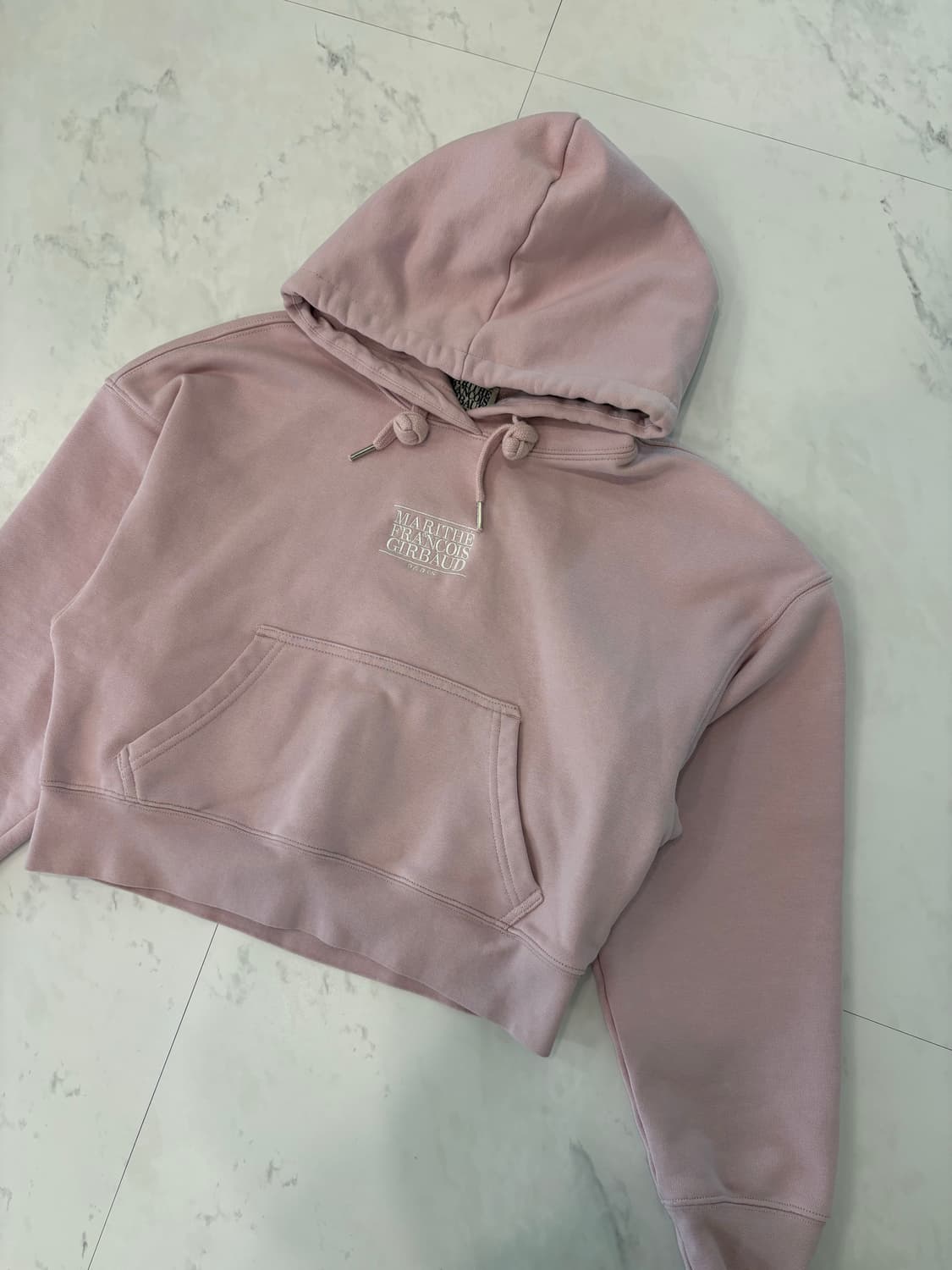 marithe francois girbaud pink crop hood 상품이미지2