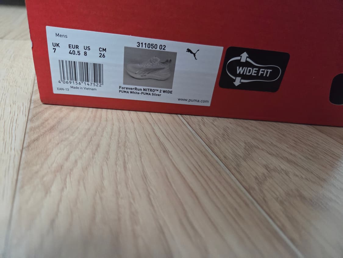 (새상품)푸마 포에버런 나이트로2 와이드 260 팝니다 상품이미지7