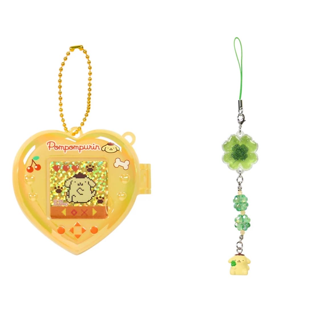 산리오 시크릿 미니게임기st키링, 클로버 스트랩 폼폼푸린 세트 상품이미지1