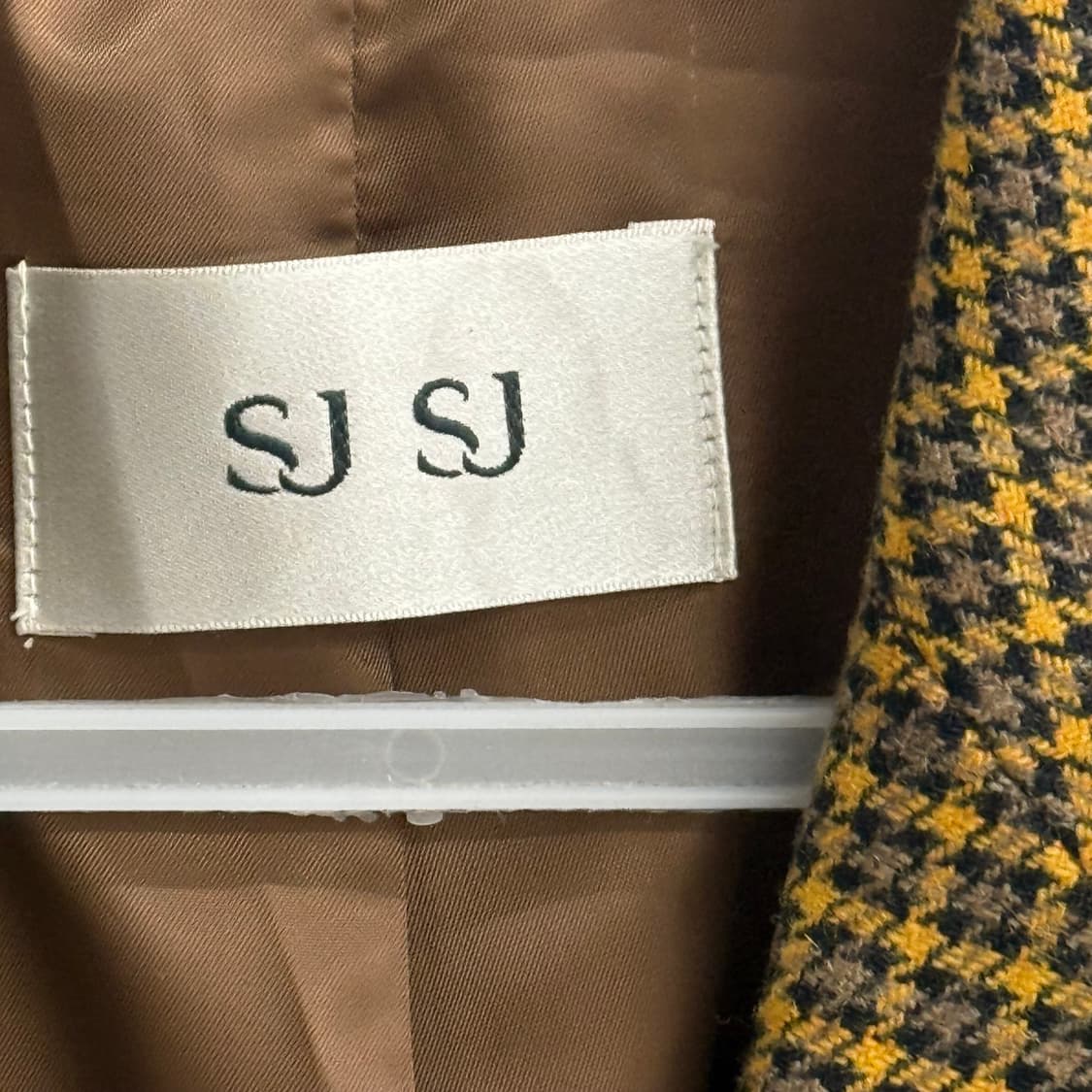 한섬 SJ SJ 체크 더블 브레스트 자켓 (155) 상품이미지2