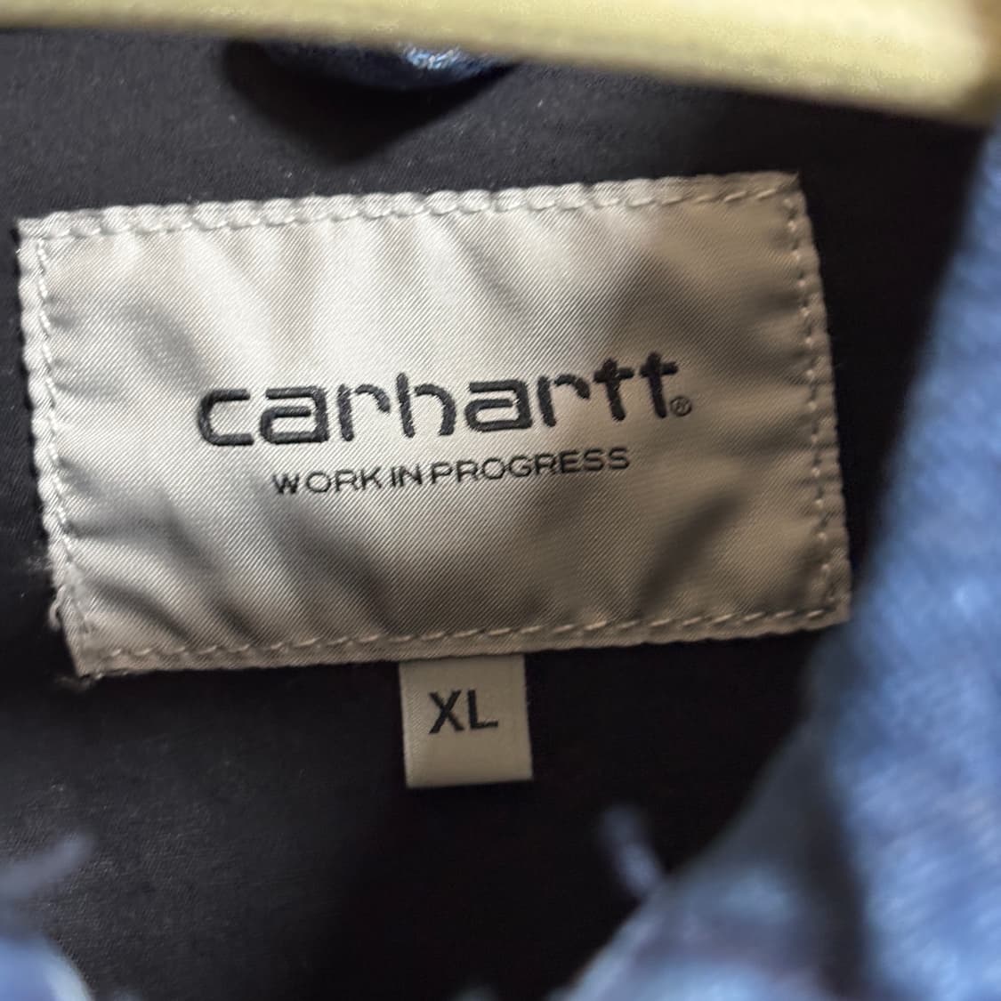 XL / 칼하트 중청 데님 워크 자켓 점퍼 상품이미지4