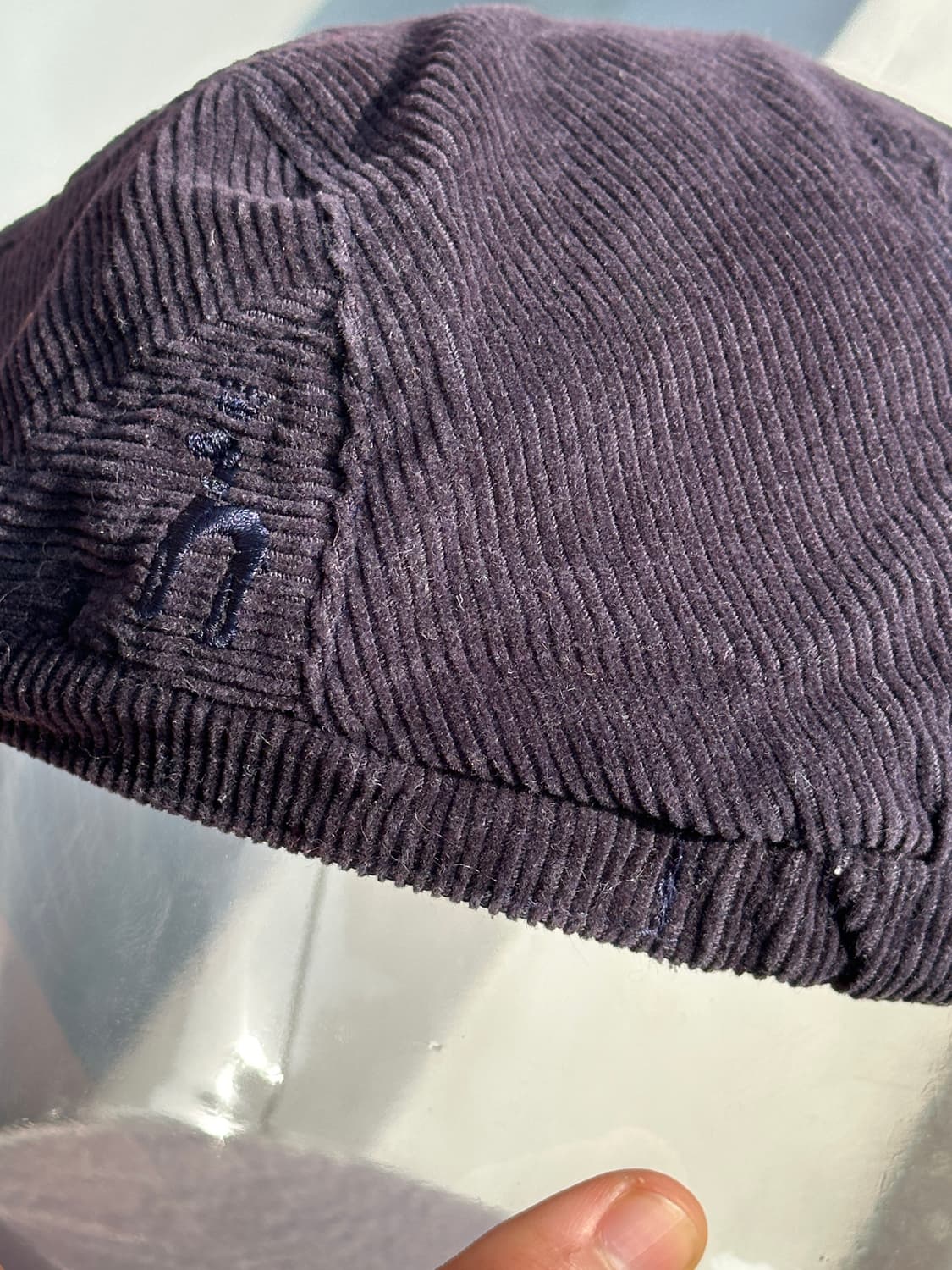 [M-L] 헤지스 네이비 코듀로이 헌팅캡 모자 상품이미지5