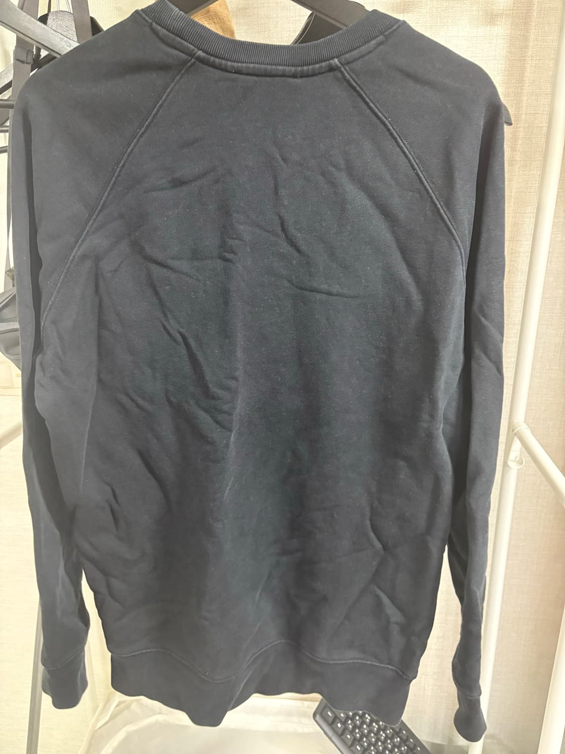 메종키츠네 그레이 폭스 헤드 패치 맨투맨 블랙 상품이미지2