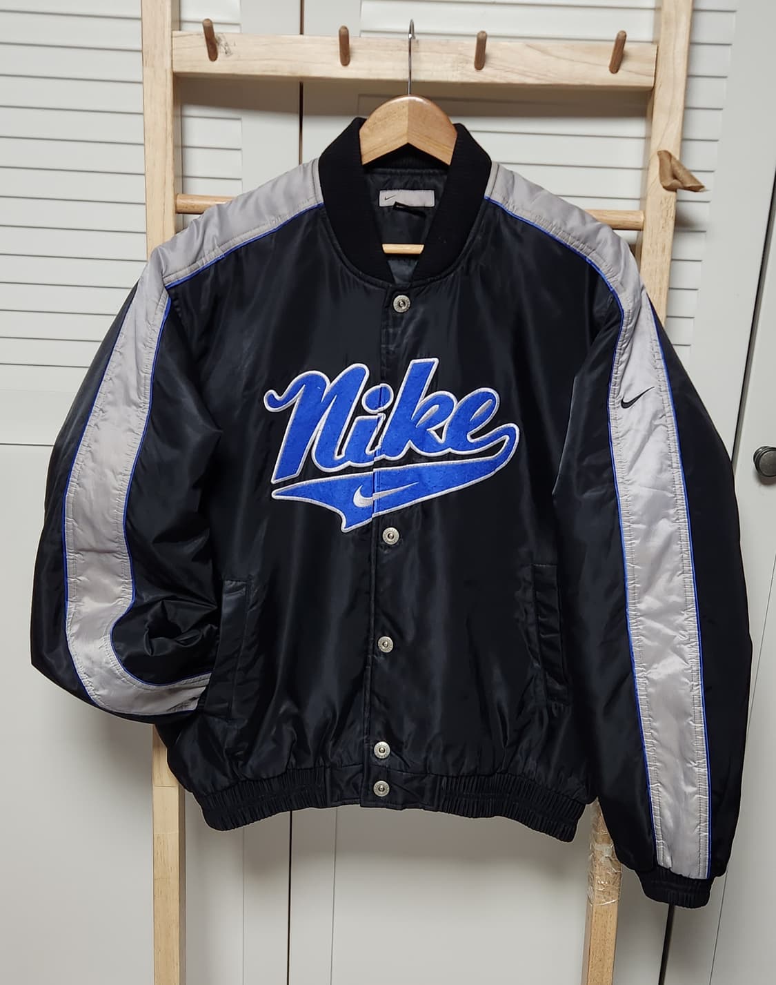 대장 나이키 빅로고 00s 올드스쿨 스타디움 블루종 자켓 상품이미지1