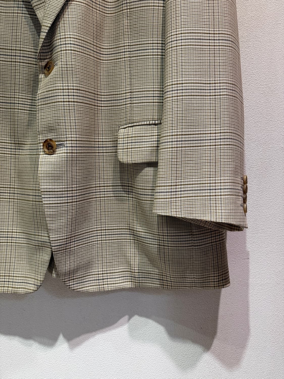90's Burberrys Wool Silk Check Jacket 상품이미지4