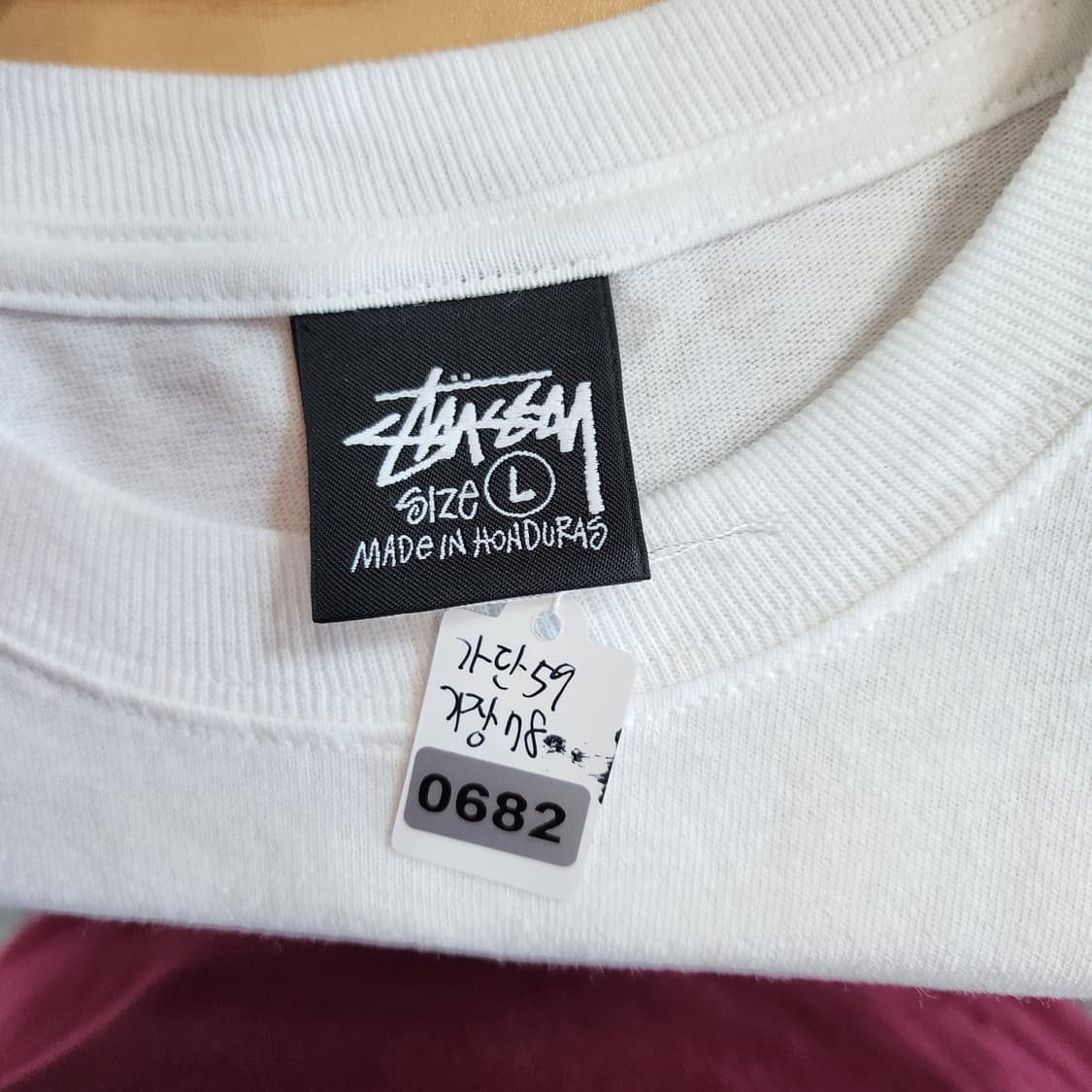 스투시 뉴욕 로고 반팔 티셔츠 화이트 상품이미지5