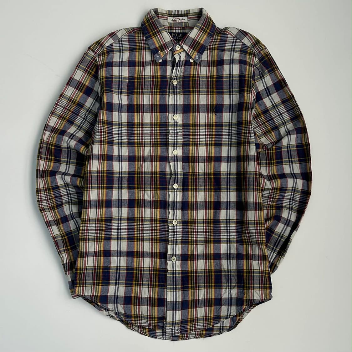 폴로 랄프로렌 클래식핏 체크 셔츠(XS) 상품이미지4