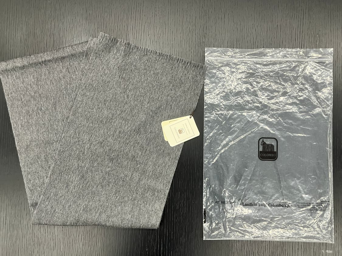 콜롬보 캐시미어 100% 머플러 스카프 그레이 (새상품) 상품이미지1