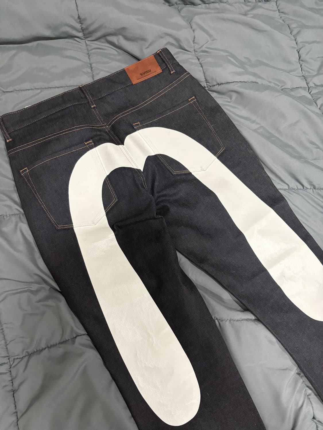 [34] 에비수 데님 프린팅 청바지 상품이미지2