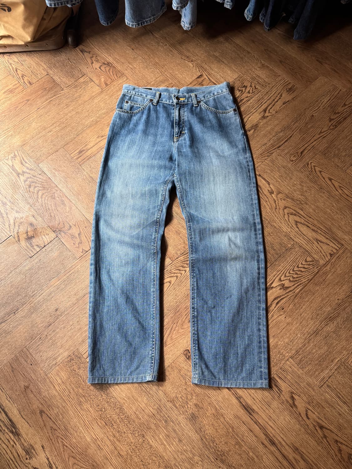 [30]Lee Riders 재팬메이드 빈티지 워싱 스트레이트 데님 팬츠 상품이미지2