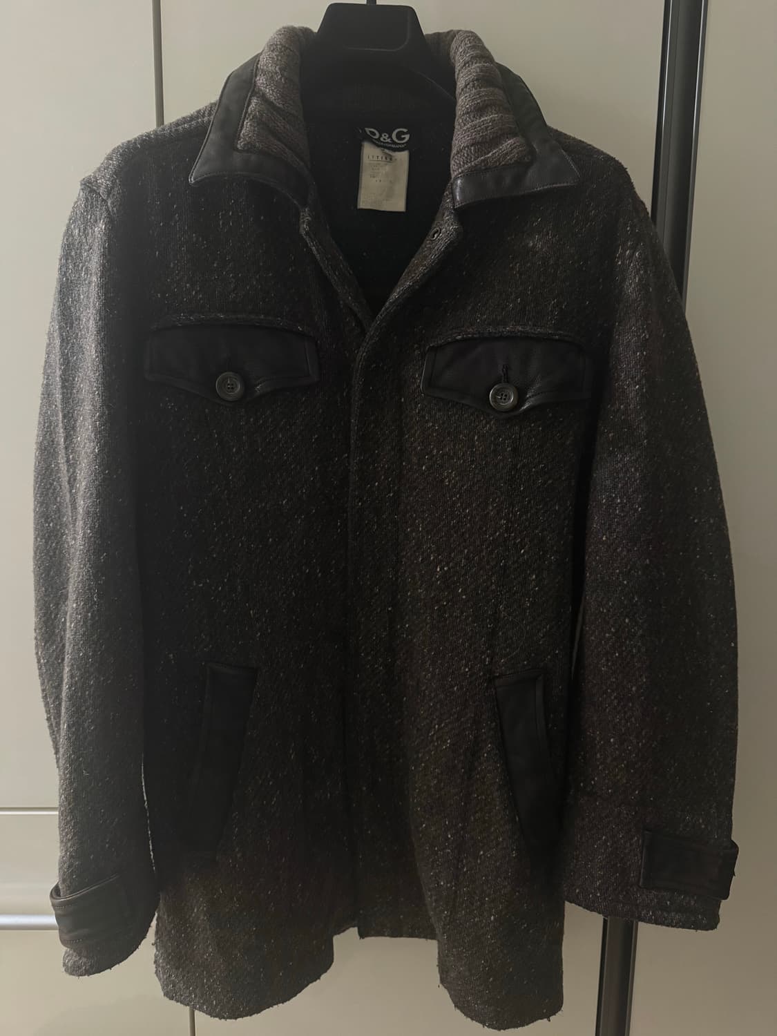 돌체앤가바나 니트 레더 울 자켓 상품이미지1