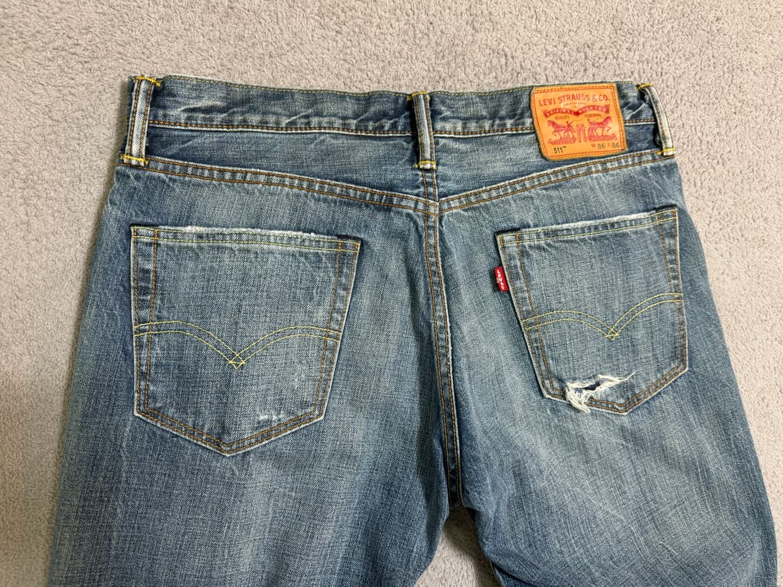 LEVIS 리바이스 빈티지 워싱 데미지 데님 청바지 / 86 상품이미지9