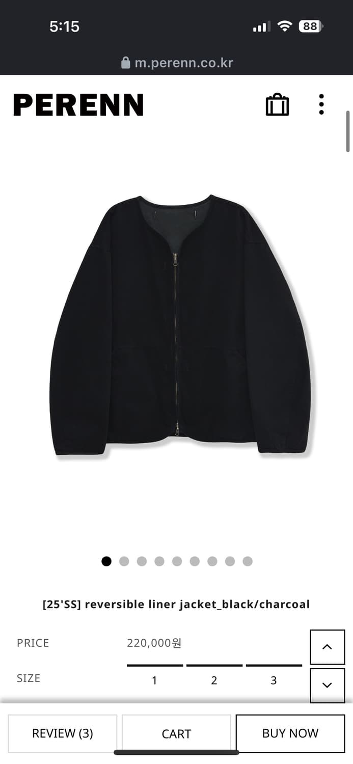 (3) 퍼렌 리버서블 라이너 자켓 상품이미지1