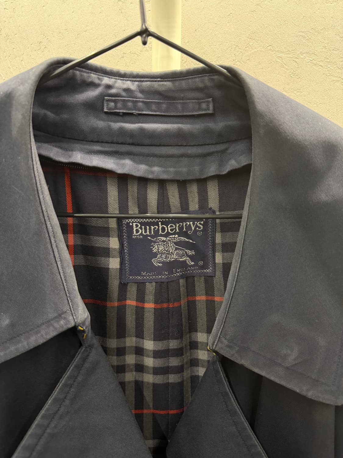 버버리 정품 네이비 트렌치 코트 상품이미지5