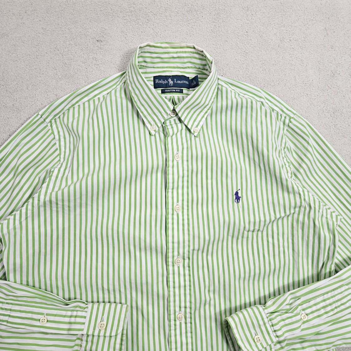 폴로 랄프 로렌 스트라이프 셔츠 M 커스텀핏 상품이미지2