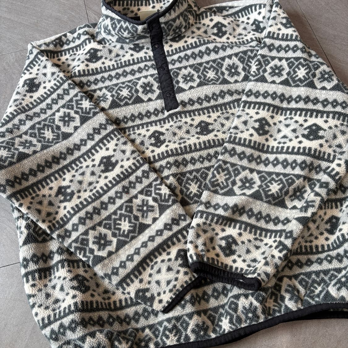 90s L.L.bean 정품 90년대 생산 엘엘빈 아즈텍 플리스 신칠라  상품이미지8