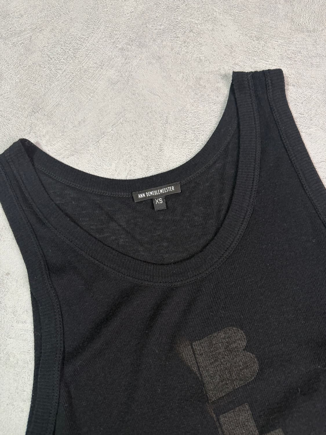 Ann Demeulemeester 11 SS BLACK Tank top 상품이미지4