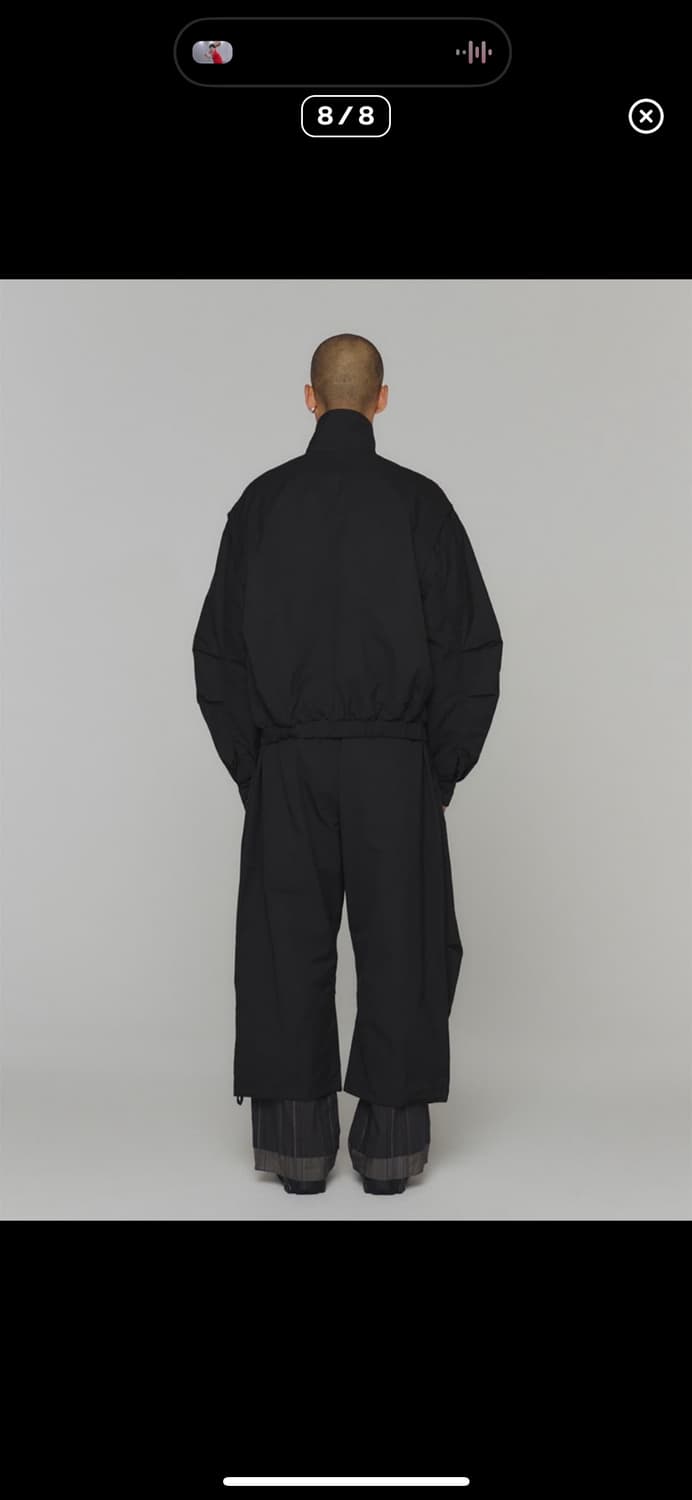 아모멘토 padded cotton nylon jumper 24fw(L) 상품이미지4