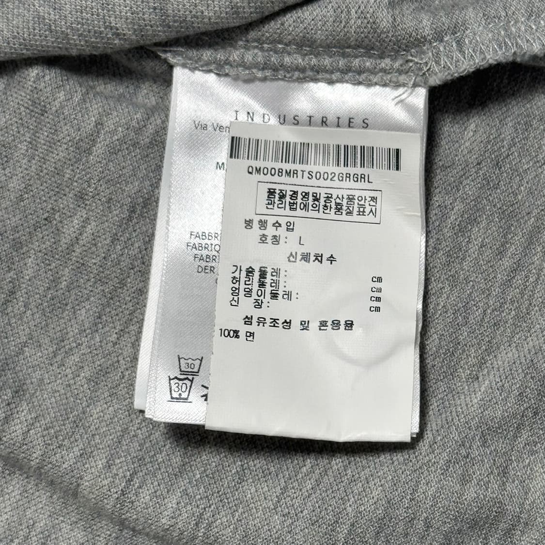 L 몽클레어 그레이 카라 반팔 티셔츠 상품이미지5