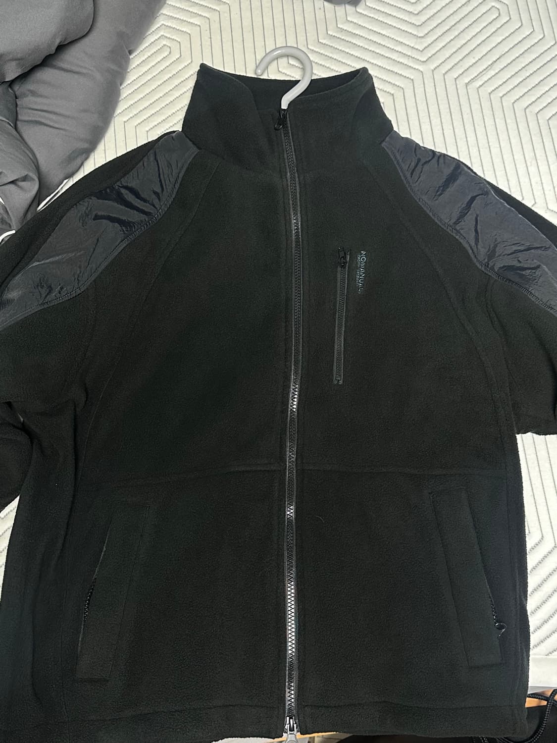 노매뉴얼 T.S 플리스 자켓 블랙 M사이즈 상품이미지2