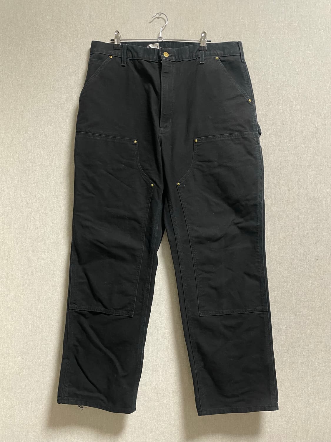 🇺🇸 USA 빈티지 칼하트 더블니 38x32 블랙 상품이미지1