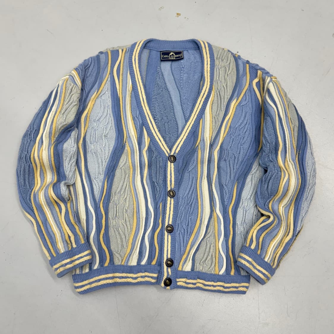 JPN 제팬 쿠지맛 케이블 니트 가디건 상품이미지2