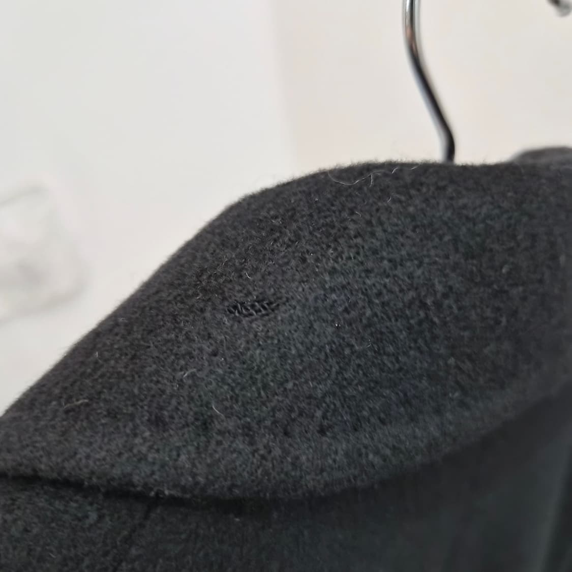 캐시미어100% 레글런 블랙 롱코트 상품이미지10